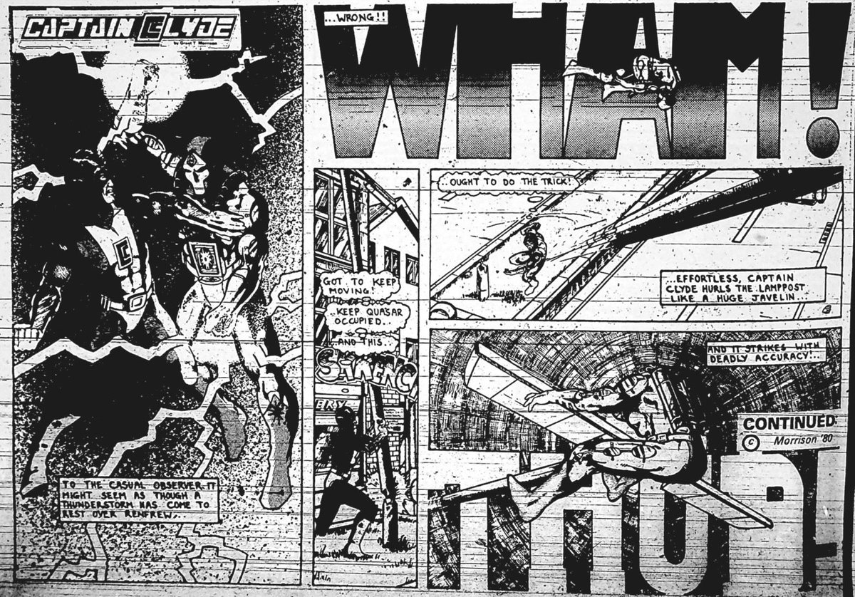 For his first real superhero throw down, Morrison goes all out. There’s a smart finale here, that’s really well considered and lands neatly. We end the second arc with Quasar defeated, but Captain Clyde having to face down the police who are intent on arresting him.