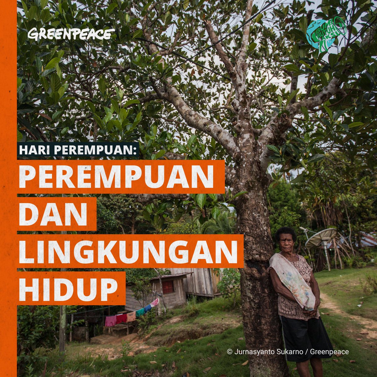 GreenpeaceID's tweet photo. Perempuan kerap kali dianggap sebagai pihak yang lemah dan tak berdaya, sama halnya dengan ibu bumi yang kita pijaki. Keduanya juga berbagi problem yang sama, berkenaan dengan ketimpangan, dari sumber masalah yang sama pula. https://t.co/DaVrkZi0gW