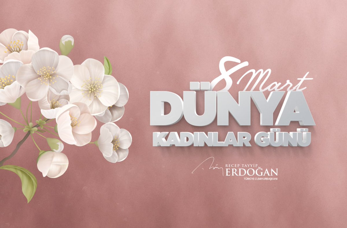 RTErdogan's tweet photo. Sevgileri, emekleri ve fedakârlıkları ile insanlığın umudu olan tüm kadınlarımızın 8 Mart Dünya Kadınlar Günü’nü tebrik ediyorum. 

Kadınlarımızın şiddete maruz kalmadıkları bir ortamı oluşturmak için verdiğimiz mücadeleyi kararlılıkla ve hassasiyetle sürdüreceğiz. https://t.co/5WvKOc0Qeo