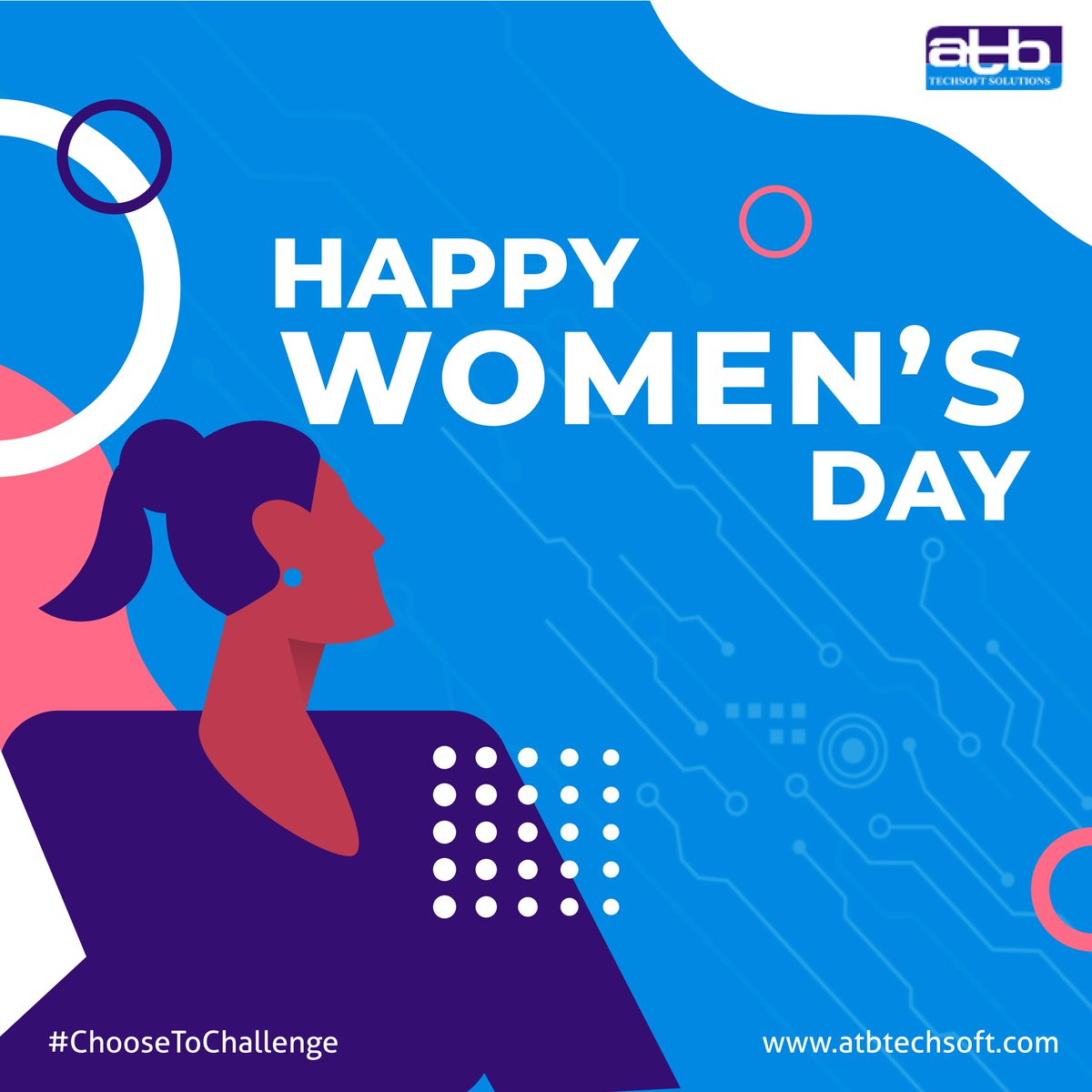 ATBtechLtd's tweet photo. Dear woman 💑, its all about you today.
We celebrate you!
#ChooseToChallenge #ChooseToChallenge2021
#womenempowerment #RespectWomen #WomensDay #womenpower #WomenInScience #womenintech #atbtechsoftsolutions #atbtechsoft https://t.co/obBfhftmuU