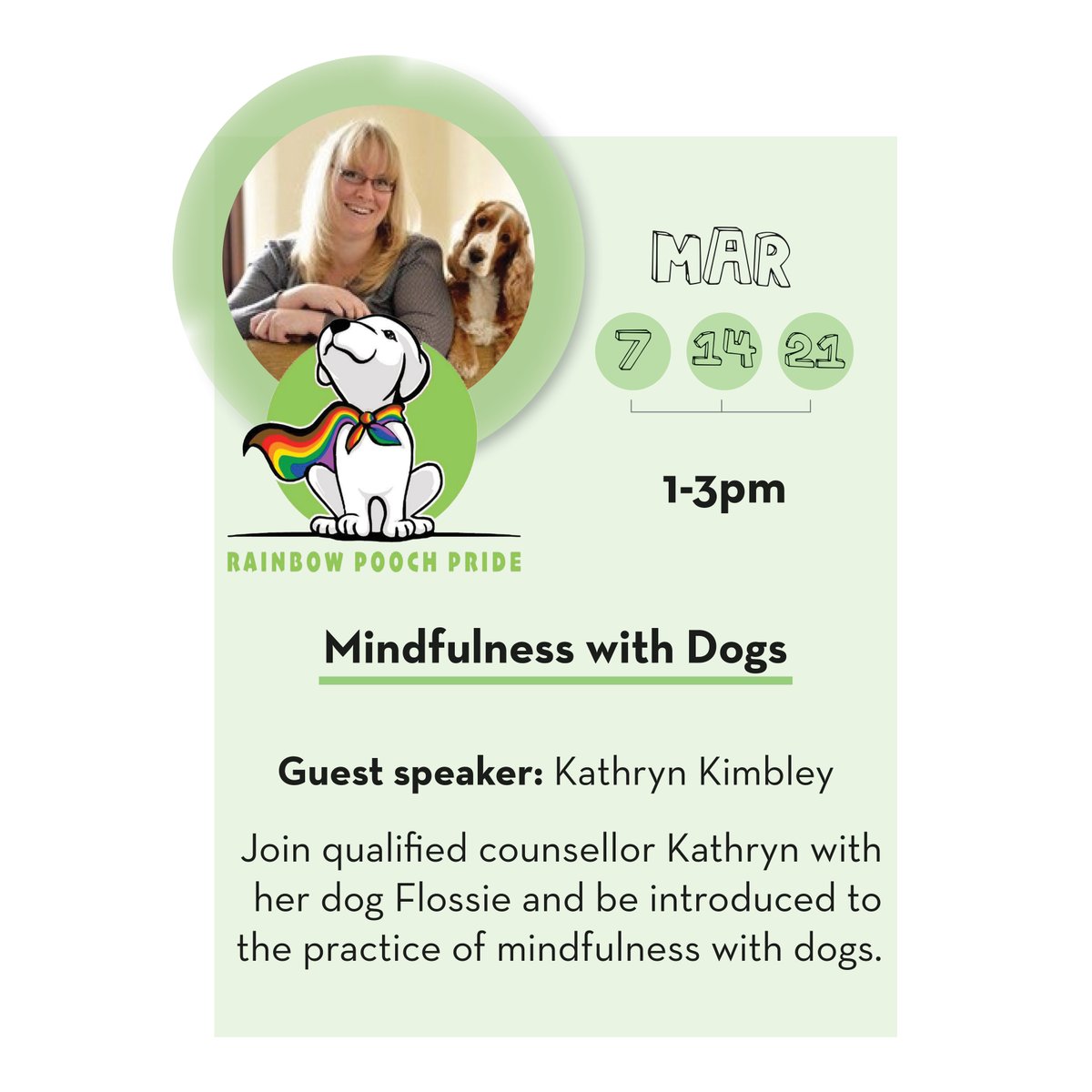 And so we start our next 3 part virtual pat &amp; chat on Mindfulness with Dogs with qualified counsellor Kathryn Kimbley (<a href="/HumAnimaCIC/">HumAnimaCIC</a>)!
Come say #thankyoudogs to your beloved dog companions!

#dogcounselling #aat #animalassistedtherapy #mentalhealth #lgbtqplus #thankyoudogs