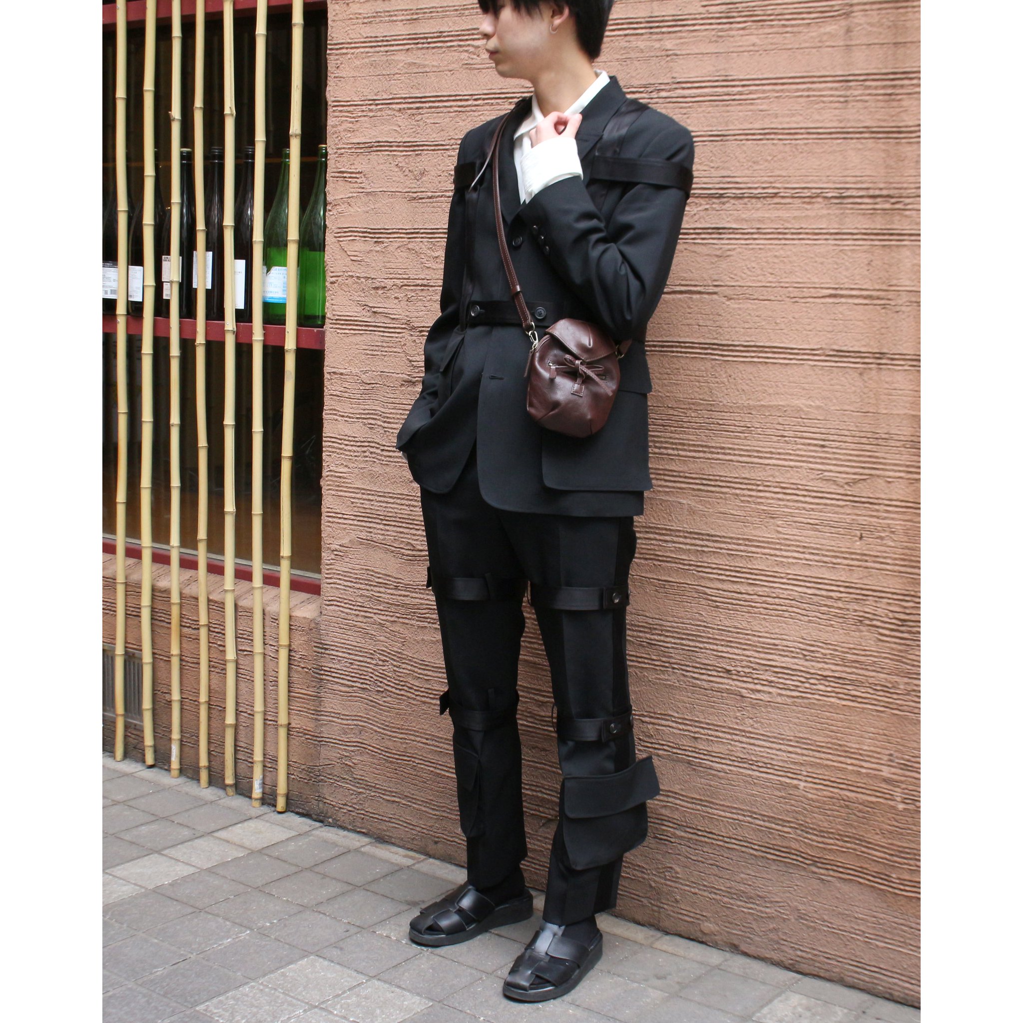 SOSHIOTSUKI NORFOLK BONDAGE TROUSERS BLACK | IAAAM ONLINE STORE