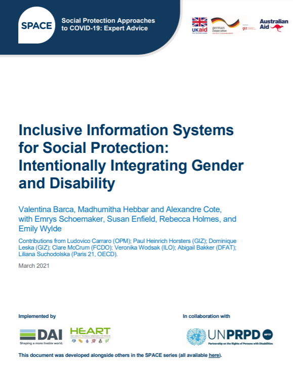 ValentinaBarca_'s tweet photo. Hot off the press! "Inclusive #InformationSystems for #Social Protection: Intentionally Integrating #Gender and #Disability" - more details soon, noting it is a 'conversation starter' https://t.co/ZIHUwiBsLt with @FCDOInclusive @giz_gmbh @dfat @unprpd @soc_protection https://t.co/04WRGHyuqv