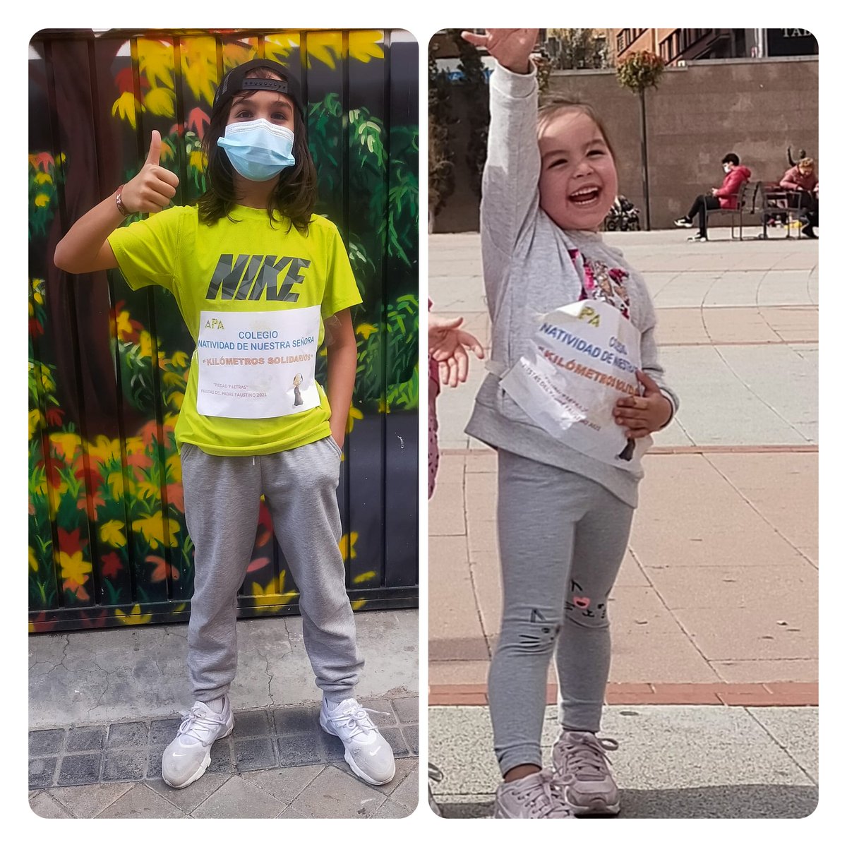 ApaSenora's tweet photo. ¡Bravo por nuestras chicas y chicos del cole! #kmsolidarios @calasnatividad https://t.co/SI0aB7hlVV