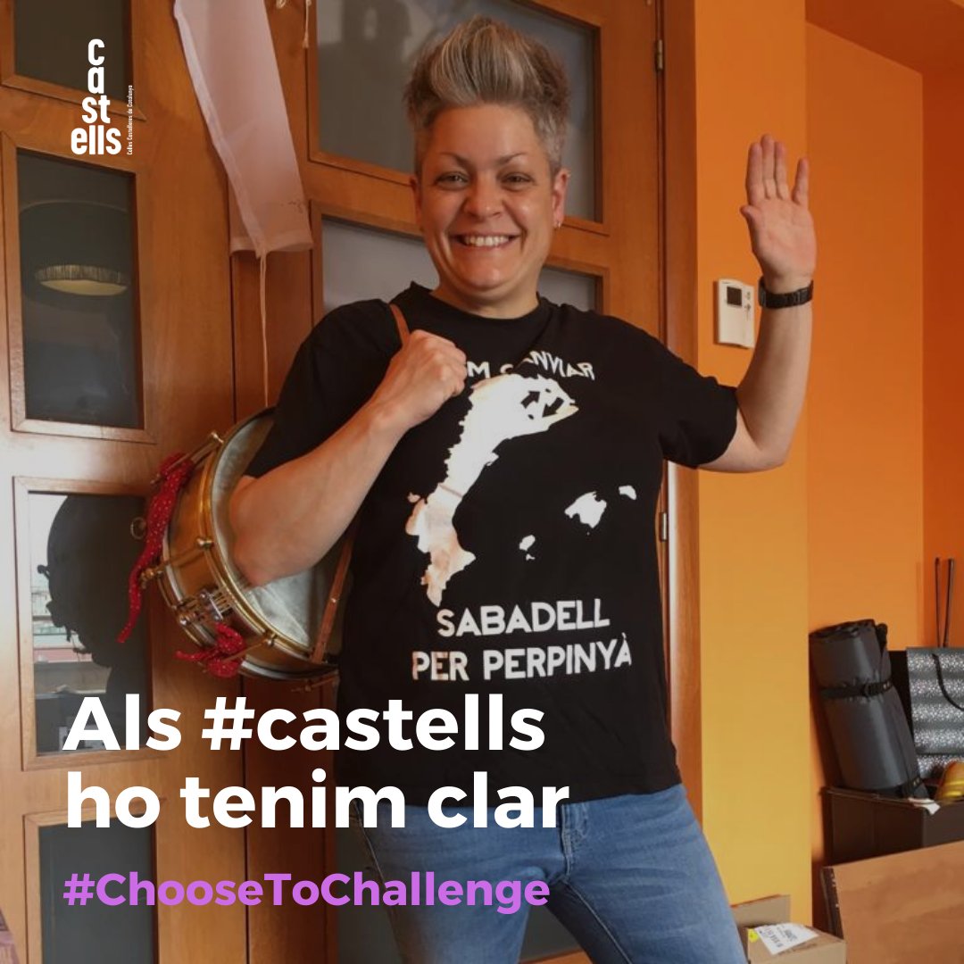 Als #castells, ho tenim clar. 

Escollim posicionar-nos al costat de la igualtat. 

Col·lectivament tenim la capacitat de construir un món inclusiu. Els canvis sorgeixen dels desafiaments. 

#ChooseToChallenge 
#8M2021 #DiaInternacionalDeLaDona