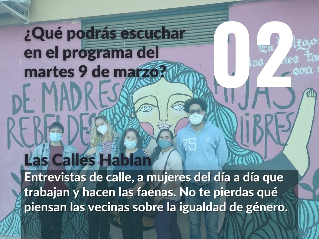 RadioAbiertaSev's tweet photo. 🤔¿Qué podrás escuchar en el programa del 9 de marzo?
📆El martes 9 de marzo a las 18:00, por nuestro canal de YouTube, podrás escuchar las voces de las radiantes de nuestra emisora visibilizando a las mujeres de su barrio.
¿Quieres saber más?👇
#poligonosur #8demarzo #radiantes https://t.co/l9A56KOgxL