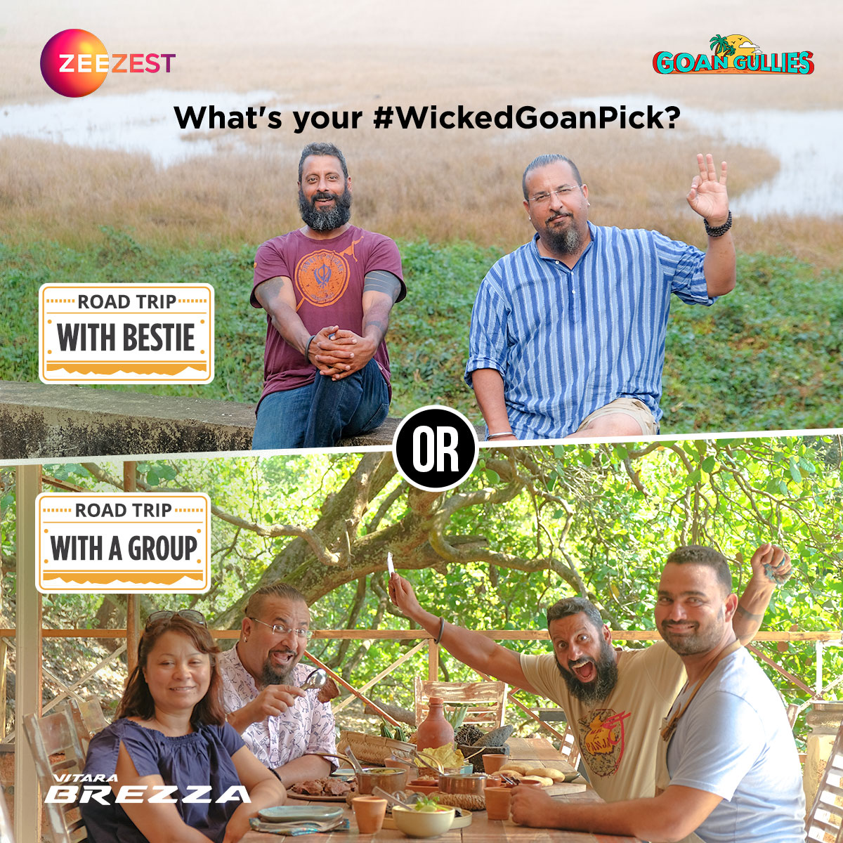 ZeeZest_'s tweet photo. Road trips = Memories of a lifetime
And if you have the new #VitaraBrezza as your travel companion, you are sorted. 
@MSArenaOfficial 

#WickedSideOfGoa #GoanGullies #VitaraBrezza #MarutiSuzuki #MarutiSuzukiArena #WickedlyPowerful https://t.co/oebFtDx34m