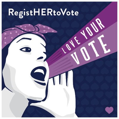 Happy #InternationalWomensDay! Spend some time today making sure your registered to vote, and encouraging the women in your life to do the same. #LoveYourVote