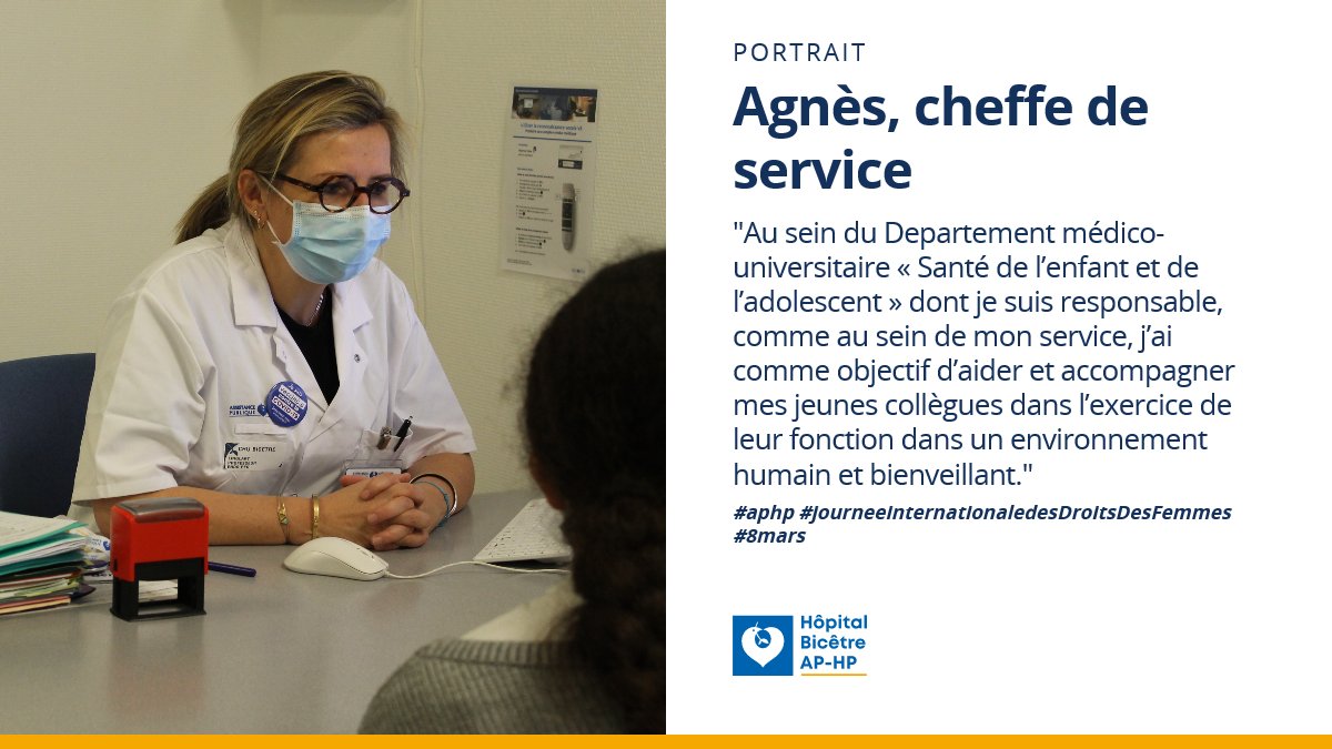 Hôpital Bicêtre AP-HP (@hopital_bicetre) on Twitter photo A l'occasion de la #JourneeInternationaleDesDroitsDesFemmes, découvrez le portrait du Pr <a href="/AgnesLinglart/">Agnes Linglart</a>, cheffe du service d'endocrinologie et diabète de l'enfant à l'hôpital Bicêtre <a href="/APHP/">Assistance Publique – Hôpitaux de Paris (AP-HP)</a> #8mars A l'occasion de la #JourneeInternationaleDesDroitsDesFemmes, découvrez le portrait du Pr <a href="/AgnesLinglart/">Agnes Linglart</a>, cheffe du service d'endocrinologie et diabète de l'enfant à l'hôpital Bicêtre <a href="/APHP/">Assistance Publique – Hôpitaux de Paris (AP-HP)</a> #8mars