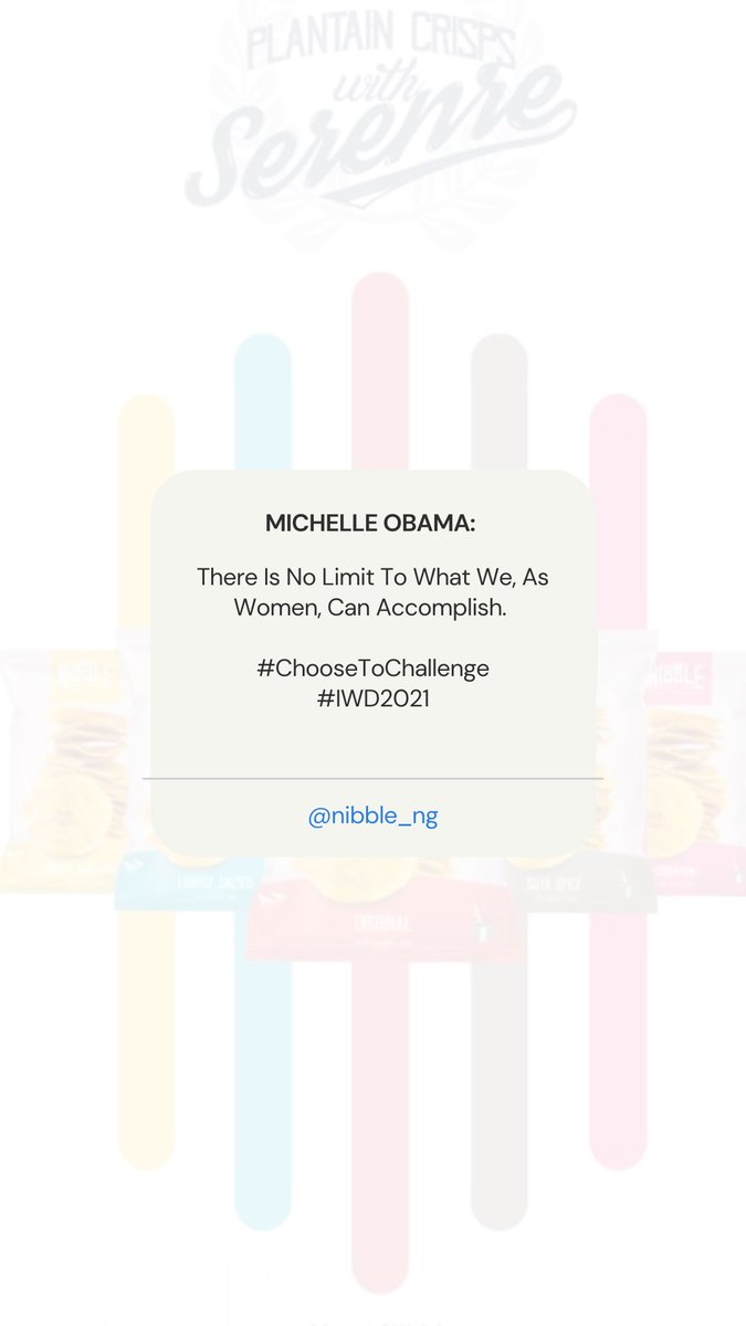 Nibble_NG's tweet photo. Happy International Women’s Day 🎉🎈.
#IWD2021 #ChooseToChallenge https://t.co/fDdb0iKpnr
