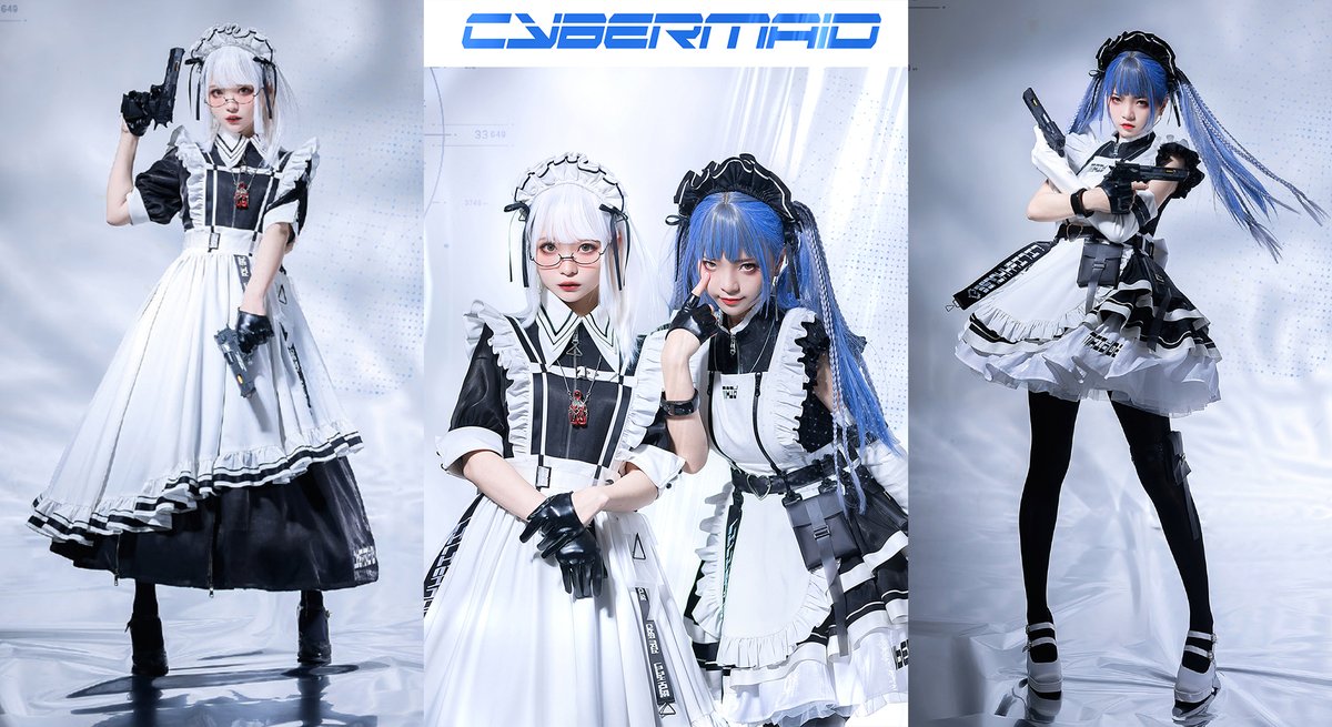 M企画 サイバーメイド服セット 全円スカート グロスレザー 黒 | www