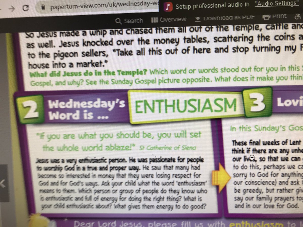 Sacred_Heart_1's tweet photo. It’s still remote but we celebrated Assembly this morning with the story of Jesus and the Temple Market Place. The #wednesdayword was enthusiasm, perfect for today as we are filled with enthusiasm for the return. We even started with some music.
#primaryassembly #BackToSchool https://t.co/PfqjGe2Ku0