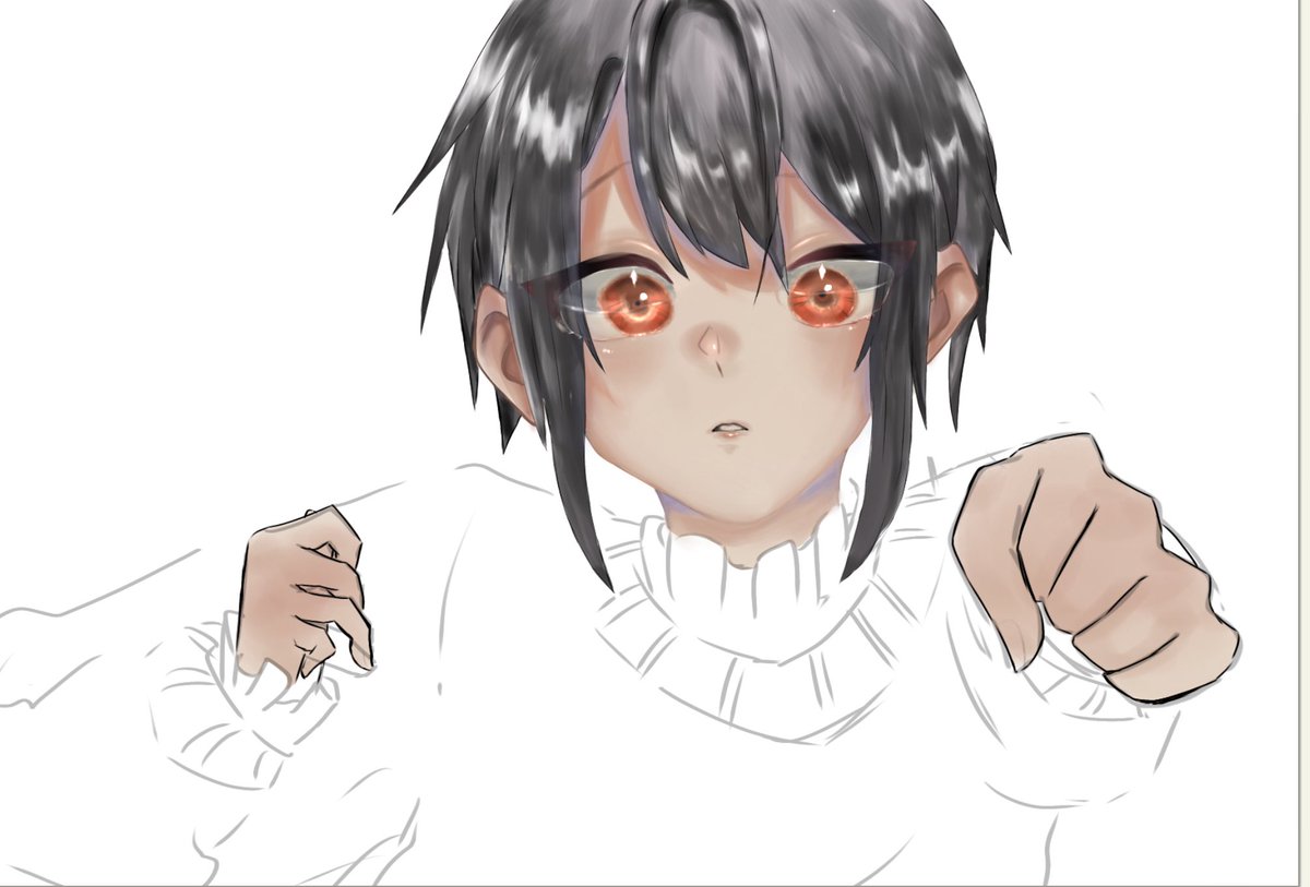 さところ 目の影のとこに加工発光やったら水みたいなっちった 絵描きさんと繋がりたい 絵 イラスト好きな人と繋がりたい イラスト好きな人とつながりたい