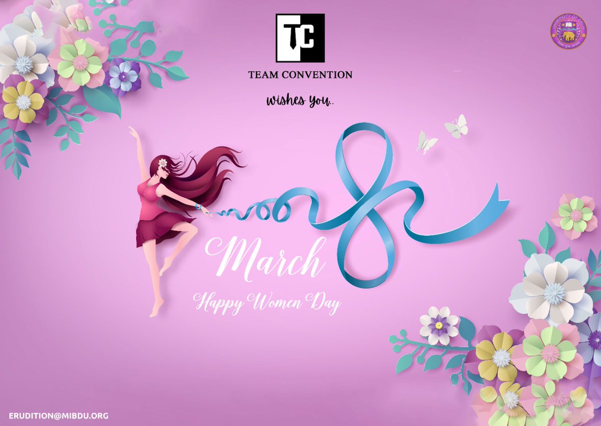 TeamConvention's tweet photo. Team Convention (which has the honour of currently being led by a woman) wishes all the women out there a very Happy Women's Day!! https://t.co/Dxud6Lm7OU