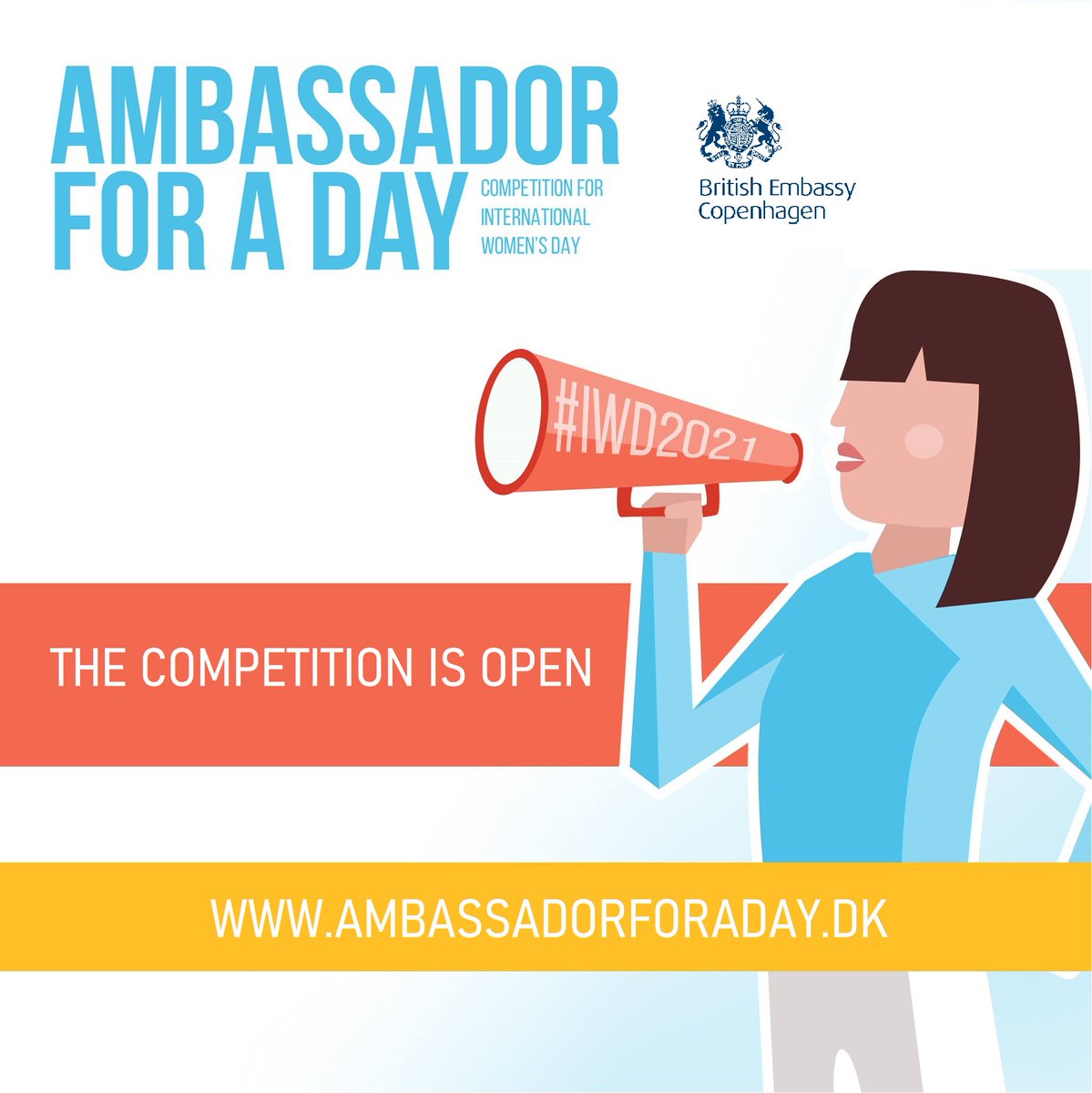 Today we are proud to launch our #AmbassadorForADay competition 🎉 We could not think of a more opportune moment to launch than on #IWD2021 as the competition is about encouraging female leadership to achieve positive change bit.ly/3c8ElRr #ChooseToChallenge