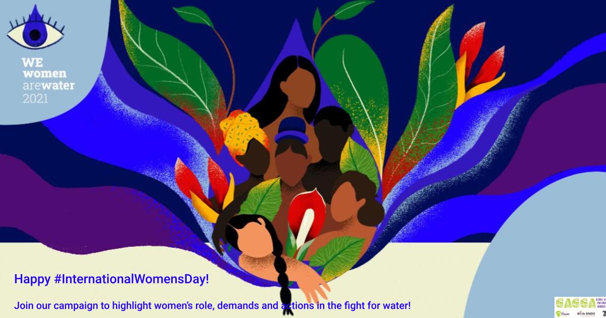Today on #IWD2021 we're launching our campaign to spotlight the resilience of community-based organizing & practices led by women in their fight for clean, sufficient, accessible & affordable water. Join & share!

Our demands here 👉🏾 gaggaalliance.org/we-women-are-w…

#WeWomenAreWater