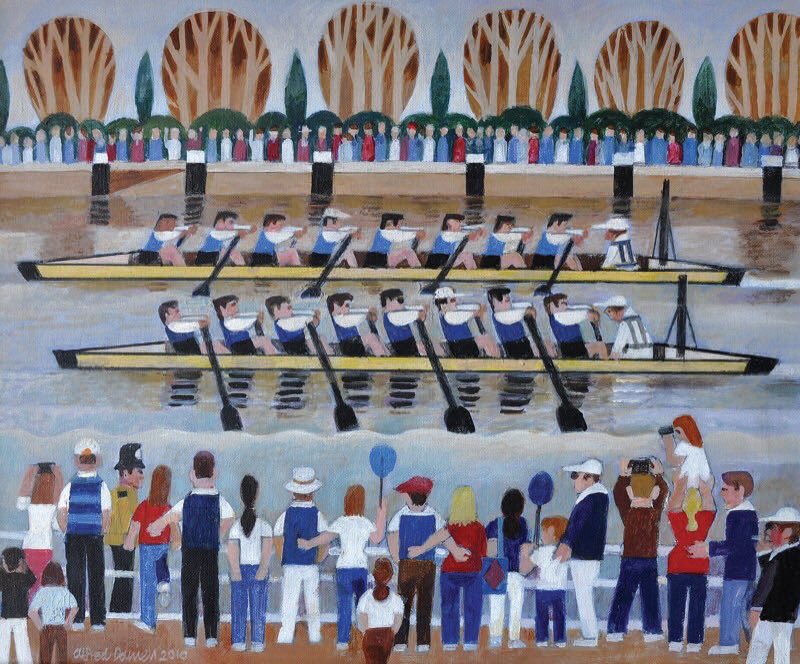 TorinDouglas's tweet photo. #ExploringChiswick? Enjoy the art! Today’s is the Boat Race 2010 by Alfred Daniels @OrwellPress. See history + video with @kareninagarden @AbundanceLondon @chiswickbuzz: https://t.co/r1XvkSdzl6 and the #ChiswickTimeline mural at Turnham Green @TfL. @ArtistsAtHome @ahistoryinart https://t.co/UrTx3zyT0S