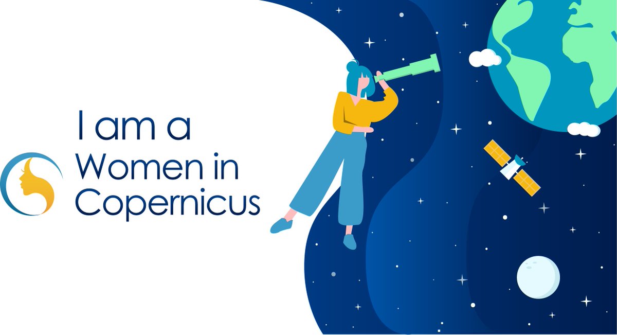 CopernicusEMC's tweet photo. Join the @WomenCopernicus Awareness Campaign & celebrate #InternationalWomenDay today. Use the pic below👇and start posting today (8 March) from 12.00 CET how YOU as a #WomeninCopernicus contribute to #Copernicus. Don't forget to add the #IamaWomeninCopernicus #IamaWIC #IWD2021 https://t.co/2IutM7httT