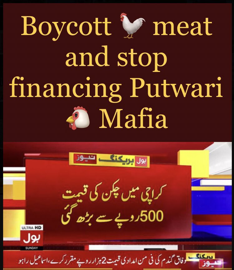 imransiddiqui08's tweet photo. In order to avoid blackmailing, please stop consumption of chicken meat 🐓 and say NO to Putwari Chicken Mafia 👇 #boycottchicken https://t.co/oFuJH0GRjr