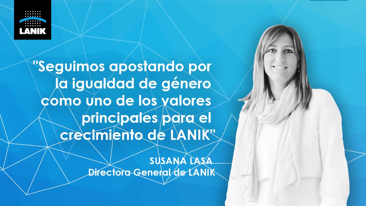 SUSANA LASA RAMIREZ, Directora General de LANIK:
"Seguimos apostando por la igualdad de género, como uno de los valores principales para el crecimiento de LANIK"
linkedin.com/feed/update/ur…
#IWD2021  #DIM2021