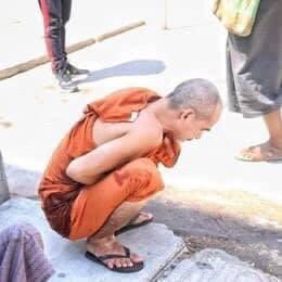 MayinEdin's tweet photo. In Thamine (Yangon), terrorists threw tear-gas into the monastery and monks suffered from it. Also in Bagan, they even shoot the Buddha statue. Terrorists don't care about anything now.

Stop Inhuman Acts &amp; STOP SIEGE ..

#WhatsHappeningInMyanmar  #Mar8Coup https://t.co/116qRmpfa9