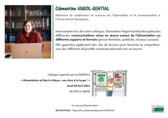 codeps13's tweet photo. #COLLOQUE 2021 !

En attendant le colloque, une fois par semaine, nous vous présenterons un.e des intervenant.e.s. 
Nous commençons les présentations avec Clémentine Hugol-Gential !

Inscriptions : https://t.co/rJPFTiLElq

#sante #CoDEPS13 #compétencespsychosociales #santé #CPS https://t.co/U084IQzbpv