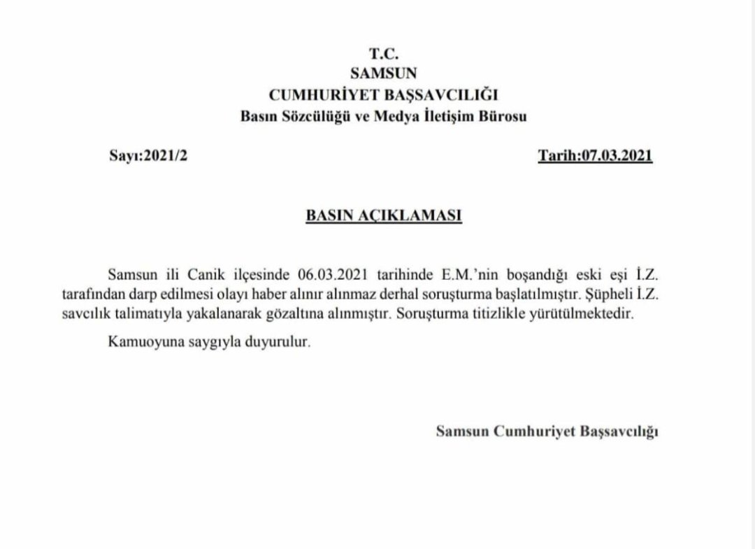 Umarım kadın ve çocuklara yönelik şiddet eğilimi olan kişilere örnek bir dava olur. Sanırım, umarım, galiba, belki..! 
#8martdunyakadinlargunu 
#KadinaSiddeteDurDe 
#cocukistismarinahayir 
#ibrahimzaraptutuklansın