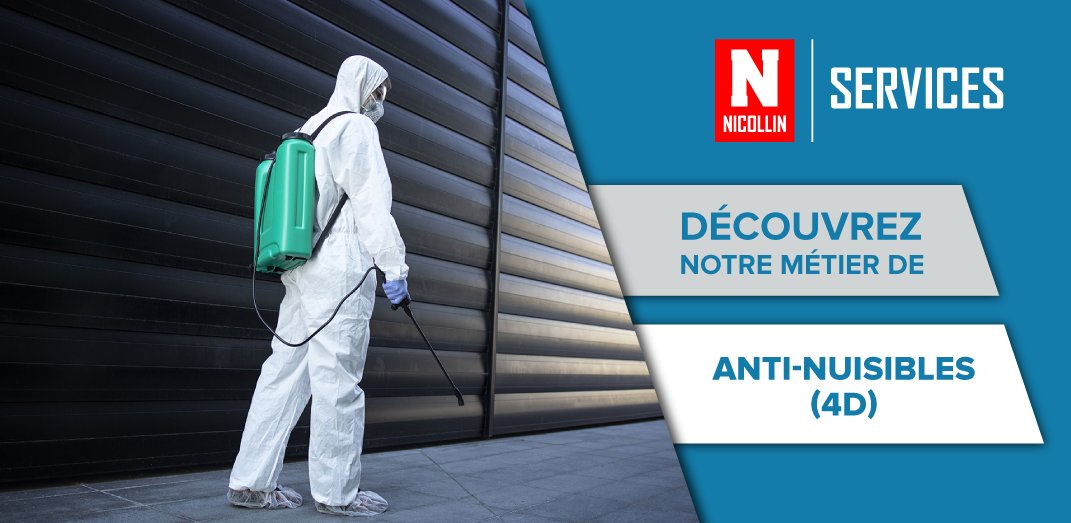 GROUPENICOLLIN's tweet photo. Découvrez toutes nos prestations d'anti-nuisibles (4D) chez N SERVICES : https://t.co/UbMuMklW4X. Spécialisés dans la lutte contre les anti-nuisibles (4D) depuis plus de 20 ans.❌🐭#désinsectisation #bactéricide #virucide #dératisation #NServices #Nicollin #propreté https://t.co/UsHtDgAwMr