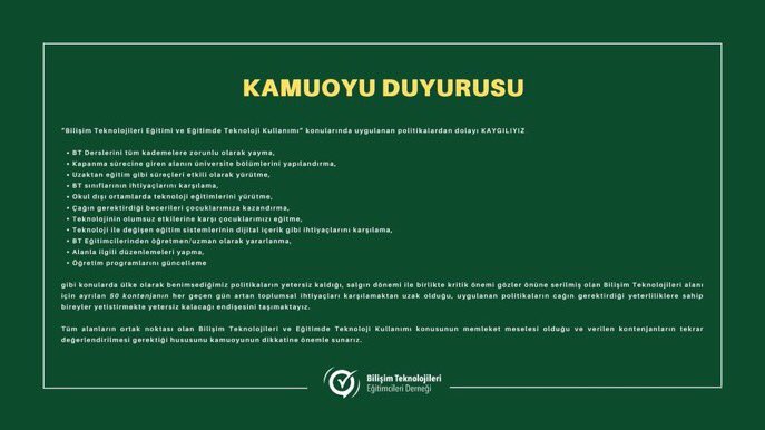 boptrabzon's tweet photo. 📢 BTE Derneği Kamuoyu Duyurusudur. 📢

@burcuyilmaz_bte @btoplatformu
#BilişimleGelecek50ileGelmez 
#BilisimCaginda50CokAz https://t.co/ExYTFESksL