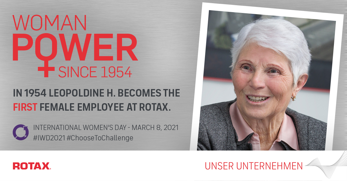 BRP_Rotax's tweet photo. #Women #Power: Women at Rotax have been showing since 1954 that innovation, technology and powersports are not just men’s business. 
We wish you a strong International Women's Day 2021!💪💐#IWD2021 
#brprotax #rotax #wegetyourheartbeating https://t.co/tAcUmsPvOf