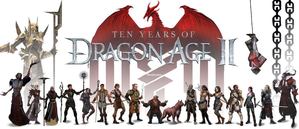 andarateia's tweet photo. Happy 10th Birthday, Dragon Age II! 🥳

DA2 is well-loved for its character-driven plot and diverse cast of lovable companions. What is your favorite thing about Dragon Age II? Or tell me about your Hawke in the comments ⬇️

Thank you @BioWare for making such wonderful memories! https://t.co/xY9pqZtShm