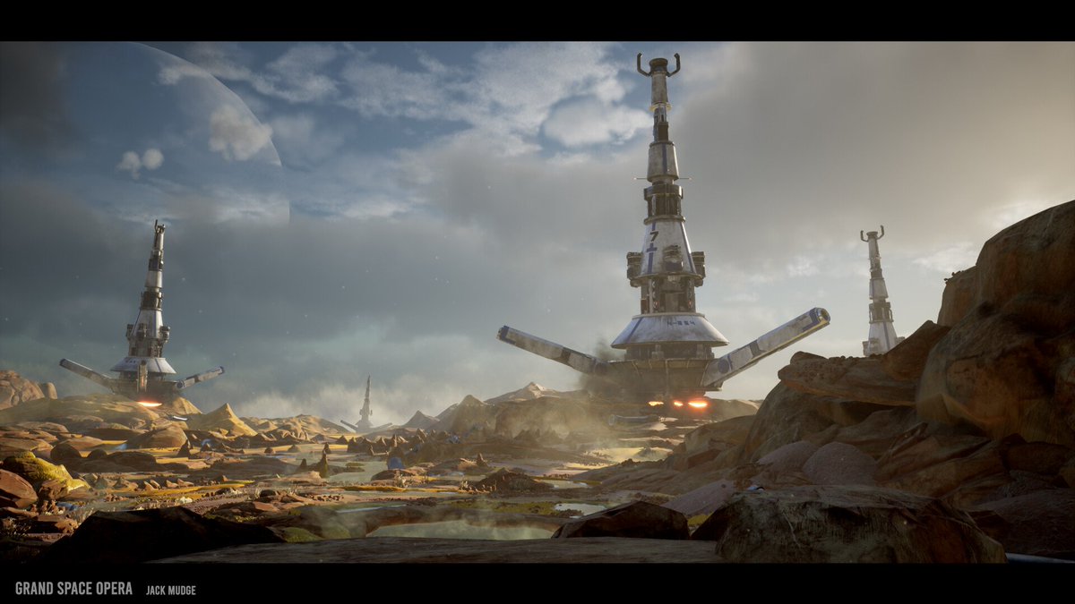 Jackmudgeart's tweet photo. Forgot to post this - but the Artstation Challenge is complete! Thanks for following along, everyone! More pics on the link: https://t.co/vHWPDkqf3K

#gameart #UE4 https://t.co/1xrKmqzPSY