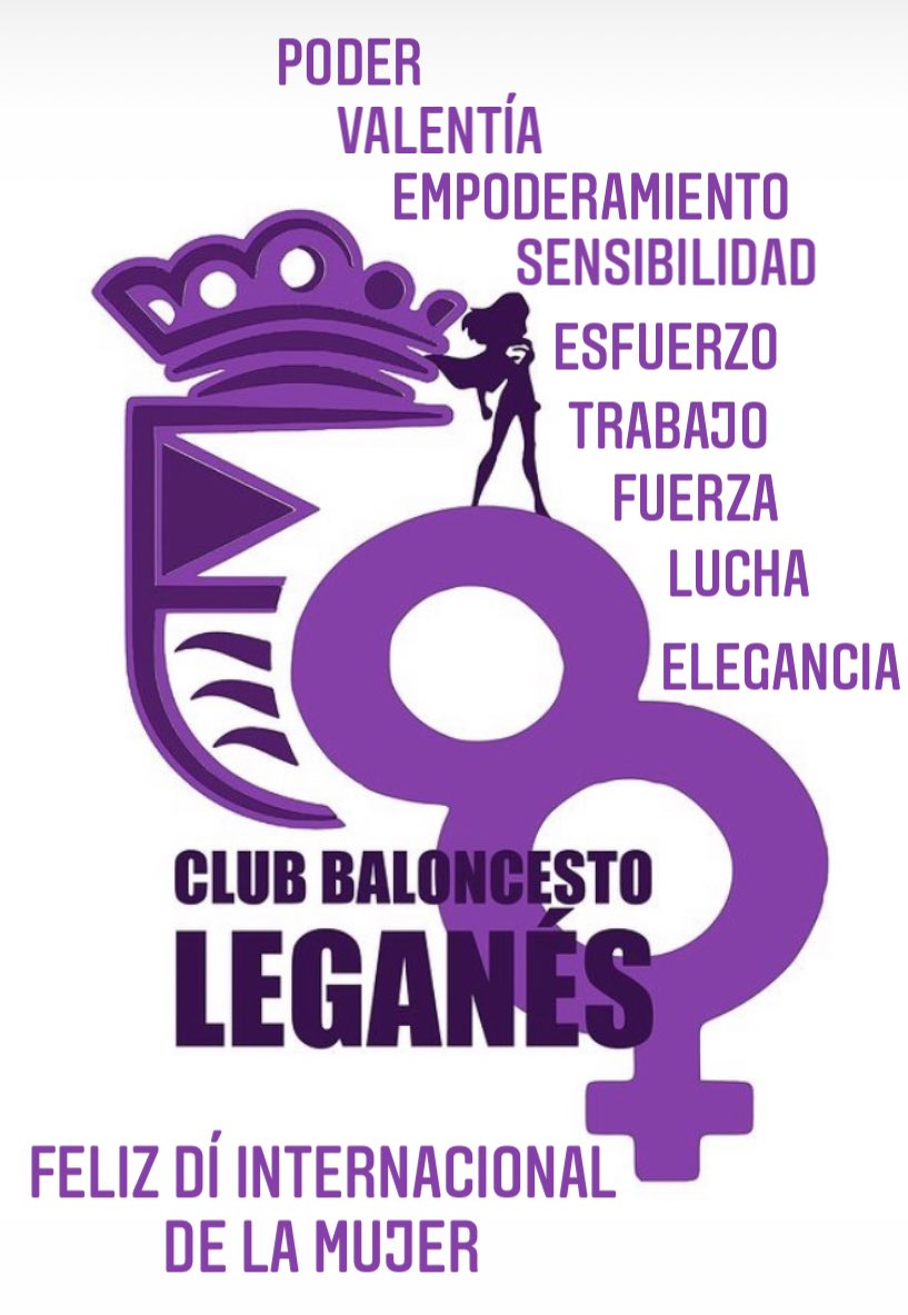 🟣 8M | Poder. Valentía. Empoderamiento. Sensibilidad. Esfuerzo. Trabajo. Lucha. Fuerza. Elegancia ... Ser mujer no es la diferencia. Ser mujer es ser igual que tú. 

Feliz #DiaInternacionalDeLaMujer 

#SomosLeganés