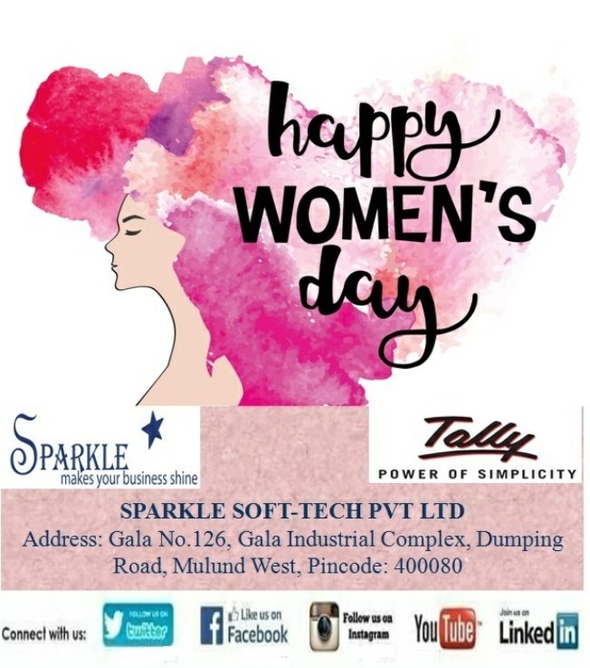 'Women Are The Real Architects Of Society' 

HAPPY WOMEN'S DAY

#happywomensday #motivationmonday #tally #tallyprime #tallyerp9 #gst #digitalinvoicing #einvoicing #powerofsimplicity #tallypowerofsimplicity #makeeverydaysimple #sparklesofttechpvtltd #certifiedtallypartner