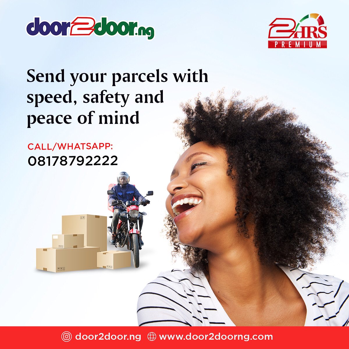 door2doorng's tweet photo. Book us today!

Call/Chat us today.
08178792222
.
.
.
#logistics #mondaymotivation #Monday #mondaymood #new #newweek #speed #delivery #deliveryservice #fast #efficient #effective #swift #post https://t.co/V3PH6cxK3G