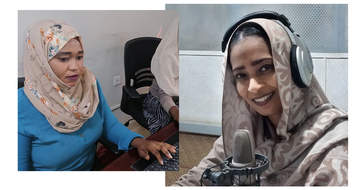 thomfound's tweet photo. On #IWD2021 meet two winning #women journalists giving the people of #Sudan a voice in rebuilding their economy #ChooseToChallenge https://t.co/u5dbdZ52Xn https://t.co/S4dEq4v8cN