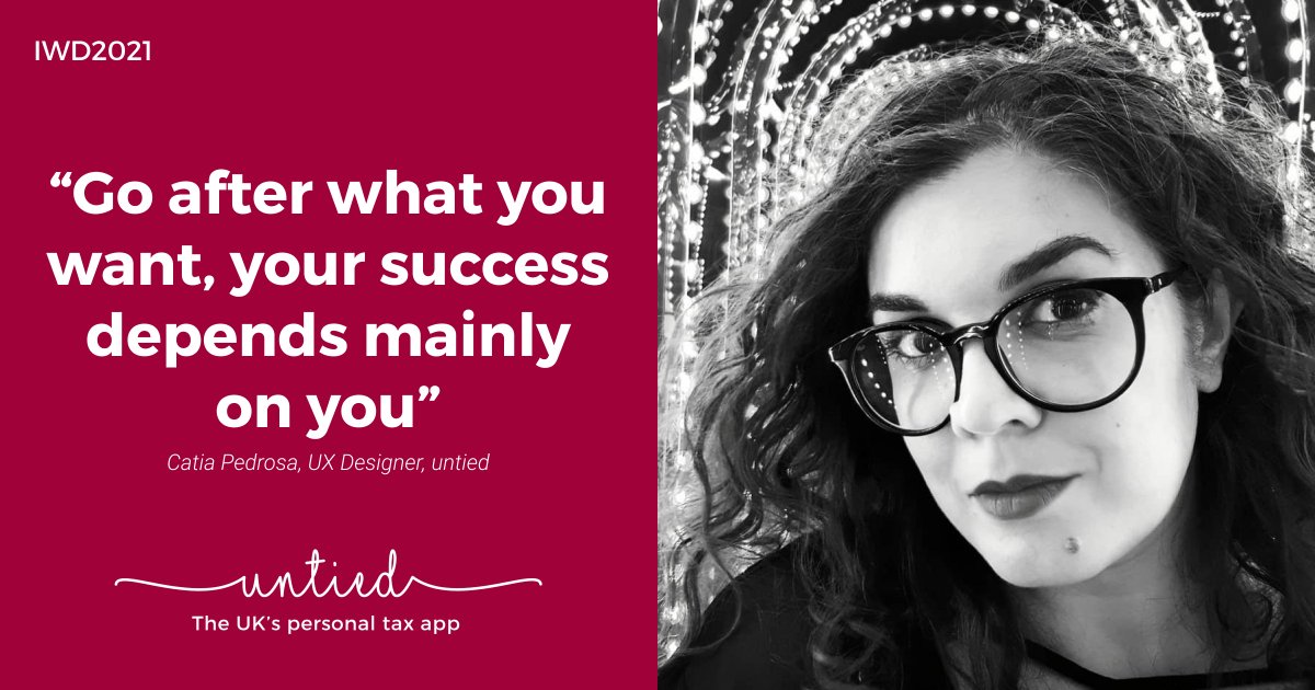 In celebration of International Women’s Day today, we would like to introduce you to Catia Pedrosa, one of the phenomenal women working at <a href="/untied_io/">untied - the UK's personal tax app</a> and our 
UX designer.

We asked her a few questions about #IWD2021 - more here: 
untied.io/international-…

#ChooseToChallenge