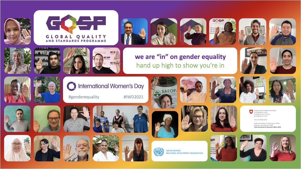 GQSPglobal's tweet photo. 🎉👩‍🌾👩‍💼👩‍🔬👩‍💻👩‍⚕️👩‍⚖️🤵‍♀️🎉 Today we celebrate International Women’s Day! #IWD2021

Raise you hand to show you are ”in”! 🙋‍♀️🙋🙋‍♂️

@UNIDO and the @GQSPglobal team is all “in” on #genderequality

How will you help forge a gender equal world? #ChooseToChallenge https://t.co/7TALE9HSjF