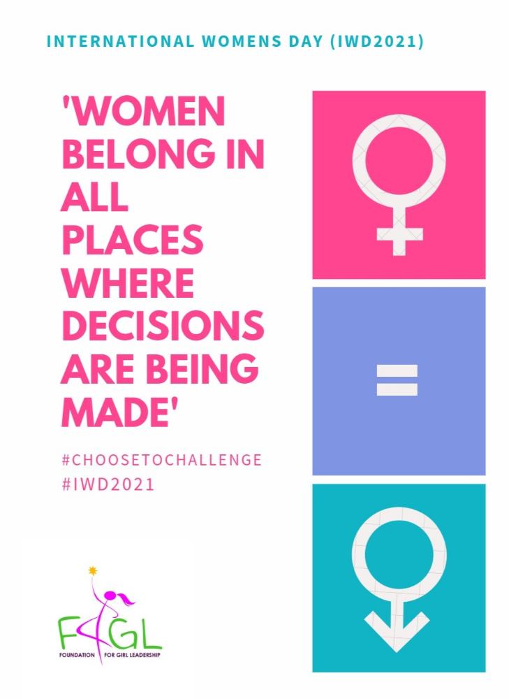 f4gl_org's tweet photo. "Women are inherently equal". #ChooseToChallenge #Each4Equality  #HappyWomensDay2020  #HappyWomensMonth https://t.co/wLqhNcEDtG