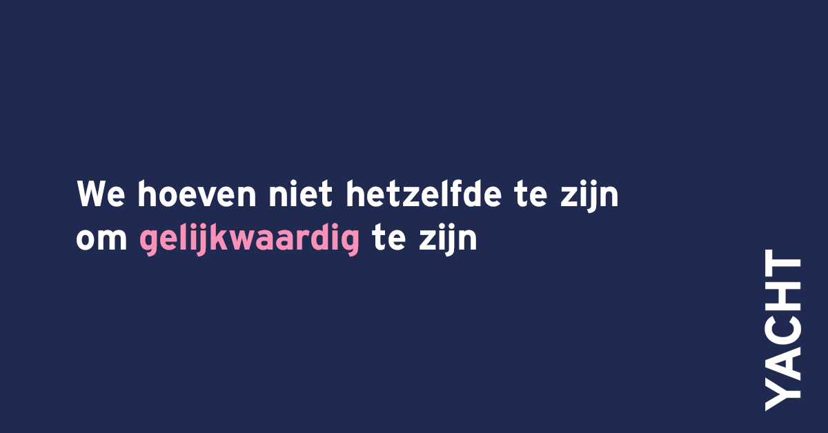 Gelijke rechten voor iedereen, ongeacht je gender. Laten we groeien door van elkaars expertise te leren. Happy International Women's Day! #IWD2021