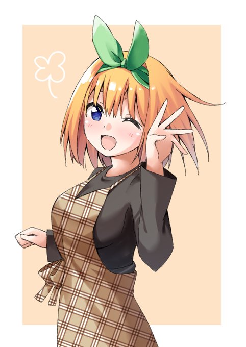 はる🌸さんがTwitterに投稿した中野四葉(五等分の花嫁)のイラスト。