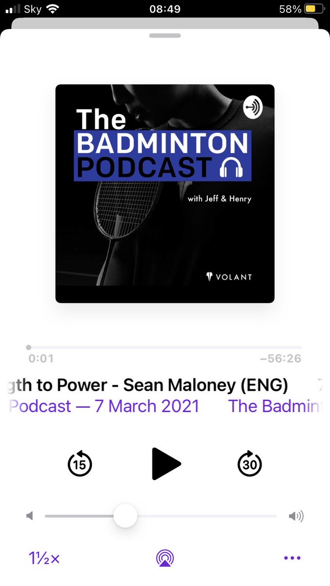🏸 Really enjoyed chatting with Jeff and Henry on the The Badminton Podcast. 

🤞 Hopefully something useful in my ramblings for players, coaches and other S&amp;Cs.

podcasts.apple.com/gb/podcast/the…