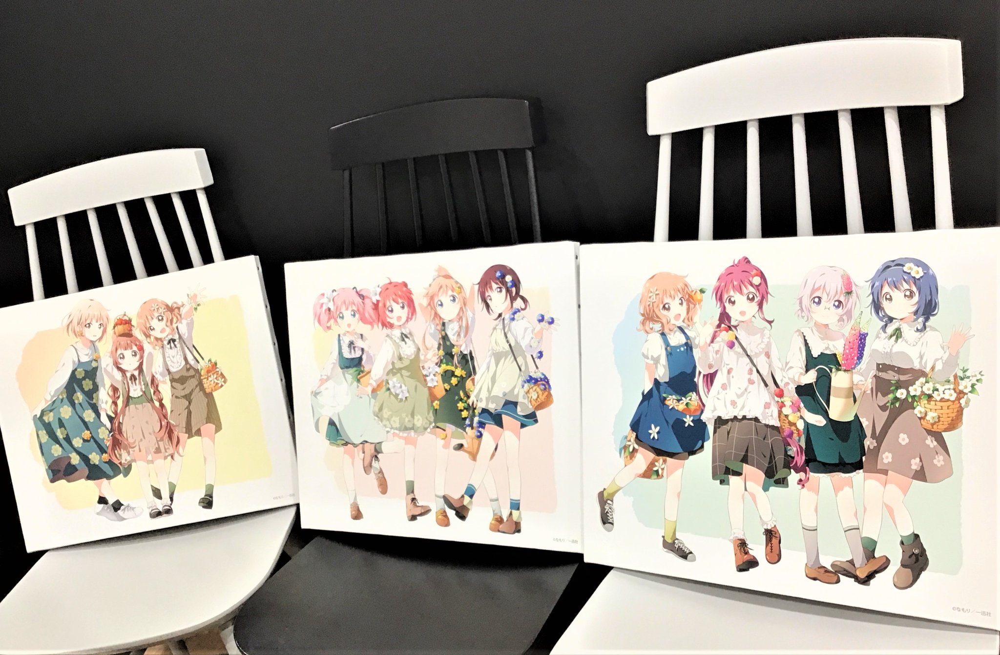 ハイクオリティ ゆるゆり キャラアートグラフ 複製原画 七森中生徒会 ...