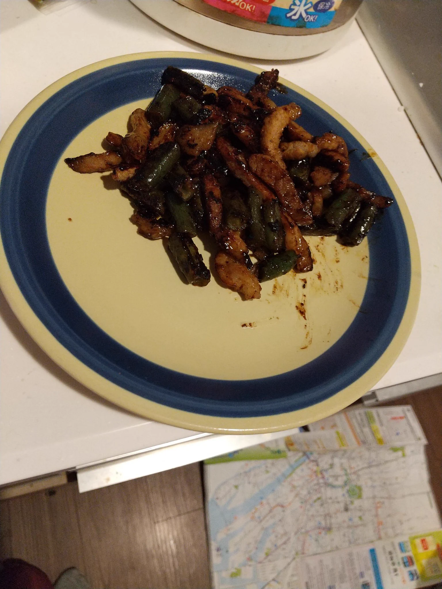 @ore825 肉とインゲンの炒め物 