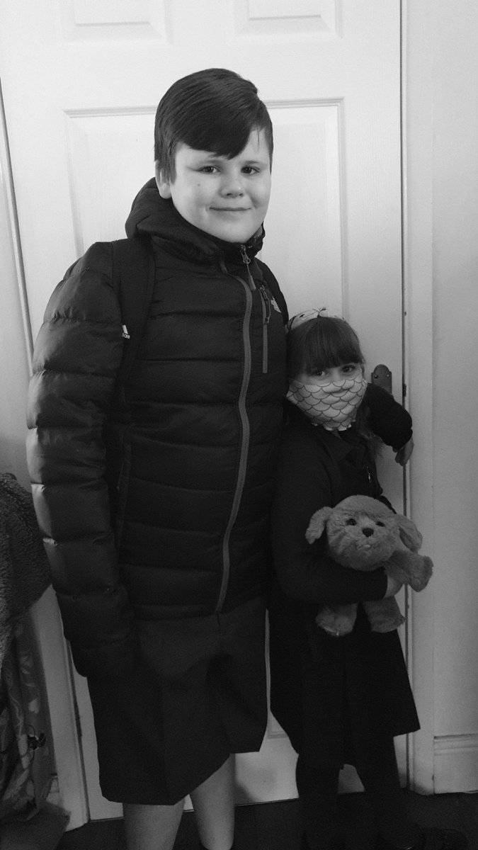 GMac1985's tweet photo. The words of Big Chris 'Its been emotional...'
The first school run of 2021 done with tears & smiles in equal measures. Well Done Kids.👏🏼
Let's hope thats the last time we ever do that!
#Homeschooling #BackToday #TearsAndFears https://t.co/Ag5P9t9bB1