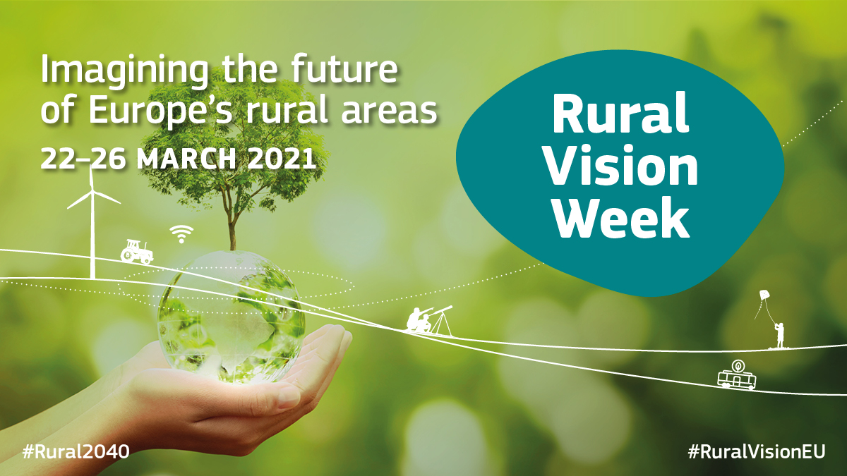 Don’t miss your chance to participate to the Rural Vision Week virtual event taking place end of March 2021! Register by 15 March 2021
💻 bit.ly/3dURKie
#Rural2040 #RuralVisionEU