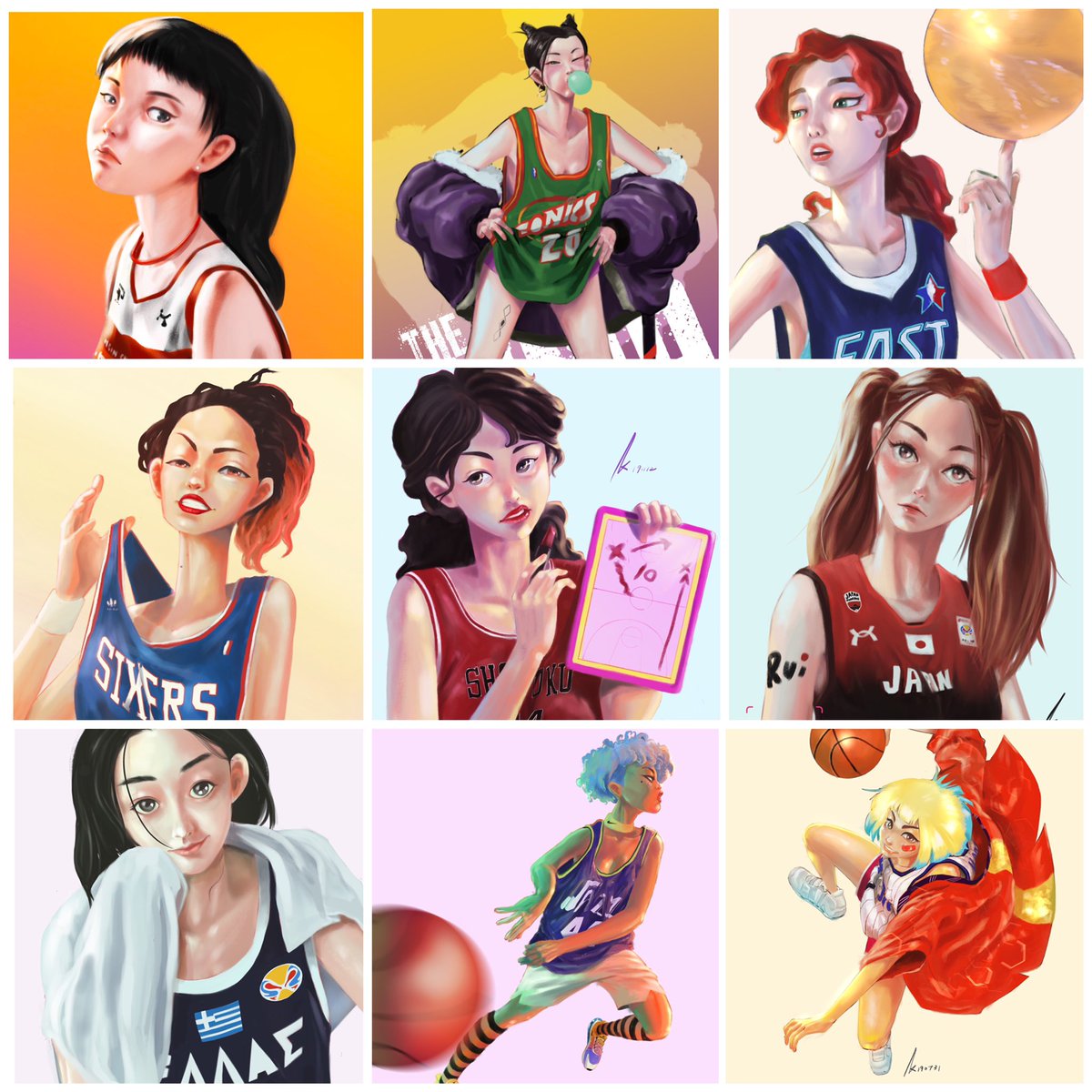KyleFang0213's tweet photo. Happy national women's day.
#nationalwomensday #ladiescanhoop #basketball  #sportsgirl #characterdesign #drawing #digitalpainting https://t.co/llPyojuRZu