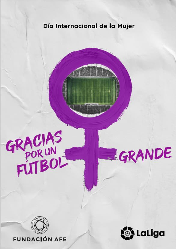 Orgulloso de que el fútbol femenino siga creciendo en nuestro Club. Feliz Día Internacional de la Mujer!#GraciasPorUnFútbolMásGrande