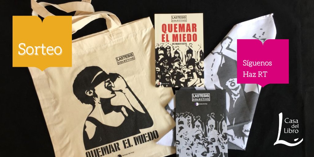 📚 SORTEO 📚

Sorteamos 5 packs de #QuemarElMiedo, el primer libro escrito por <a href="/lastesisoficial/">colectivo LASTESIS</a>. ¿Quieres uno? ¡Participa!

1️⃣ Síguenos
2️⃣ RT

BBLL: bddy.me/3brjl9u

<a href="/Planetadelibros/">PlanetadeLibros</a>