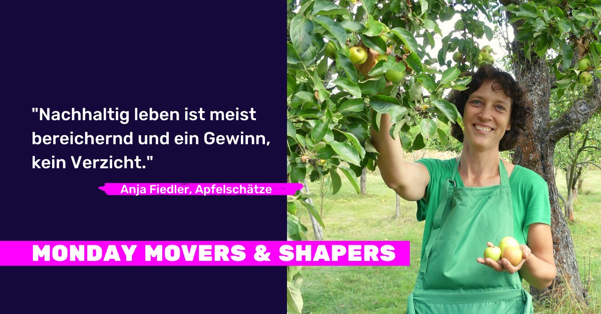 weshape_world's tweet photo. Heute bei unseren #MondayMoversAndShapers: Anja stellt ihre Initiative @Apfelschaetze vor. https://t.co/zBDOJPuf71  

#LetsShapeTheWorld #apfelschaetze #stadtmachtsatt #MoversAndShakers #NPOs #fundraising https://t.co/P0hOyXZImn
